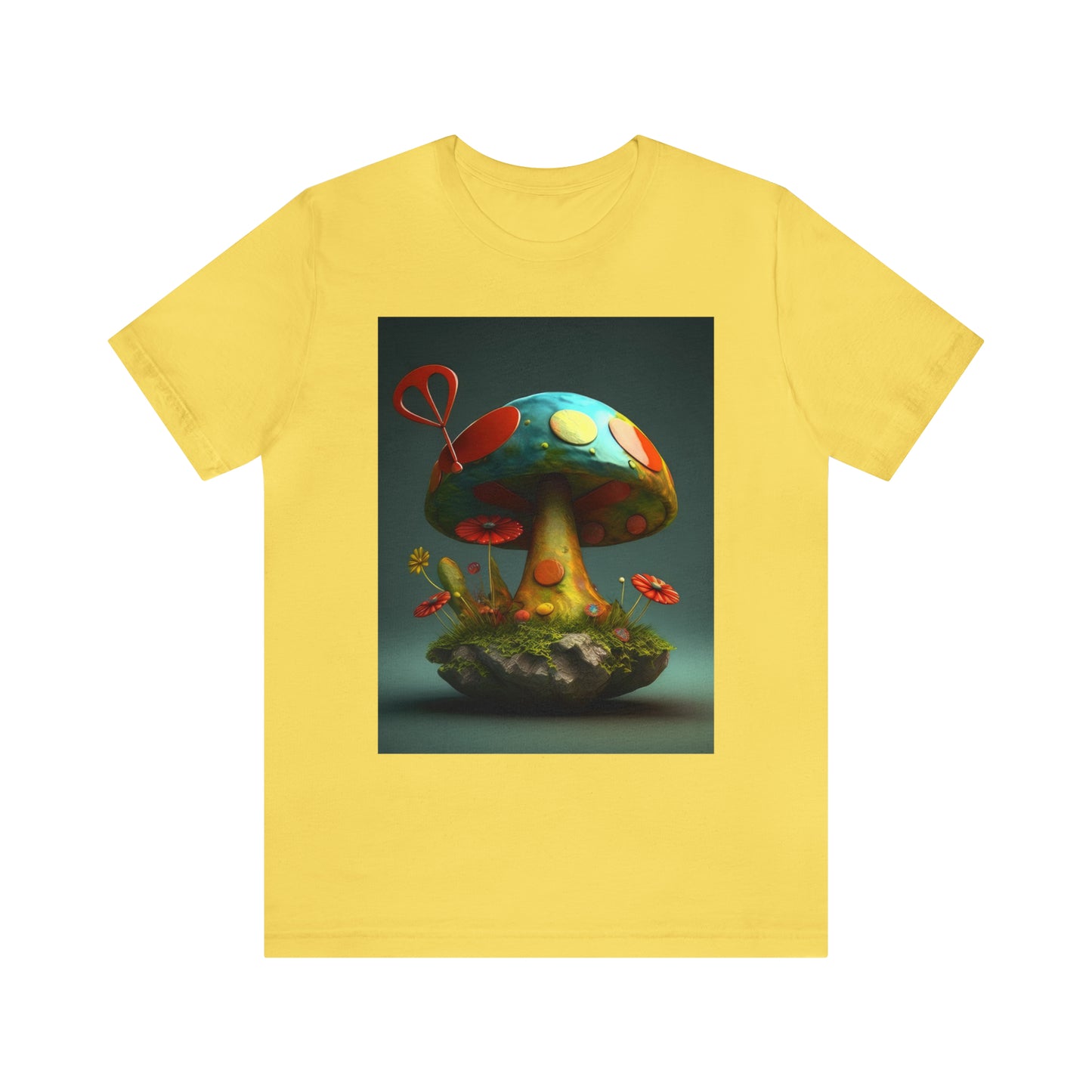 Hippie Mushroom Color Candy Style Design Style 4 Unisex Jersey Short Sleeve Tee