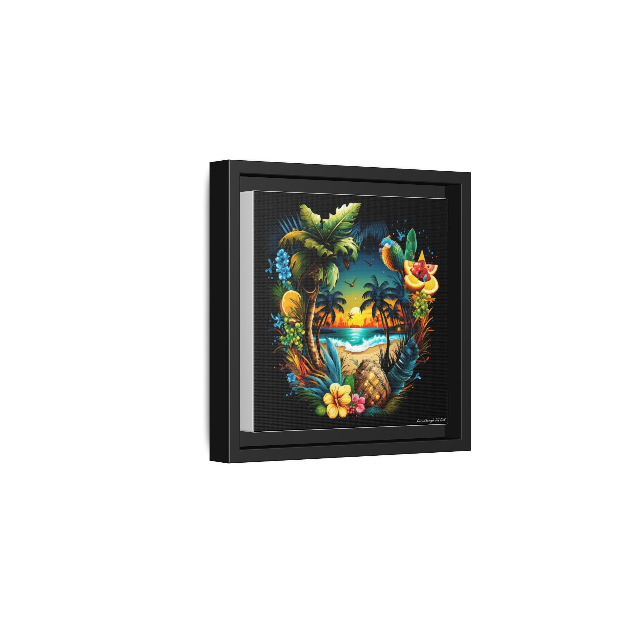 Island Rhythm at Dusk, Art Print — Colorful Modern Wall Canvas