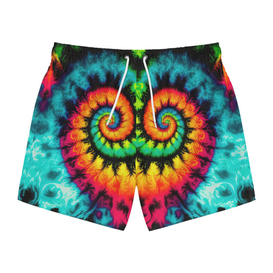 Bold And Beautiful Tie Dye Style One B Swim Trunks (AOP)