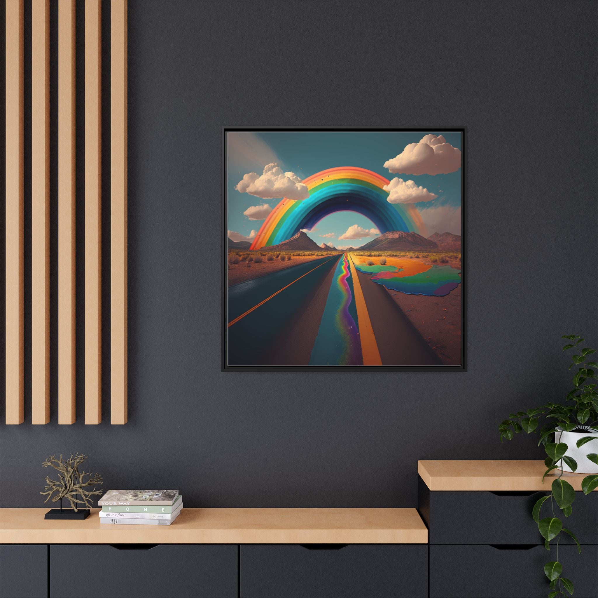 Road to Color, Art Print — Colorful Modern Wall Canvas