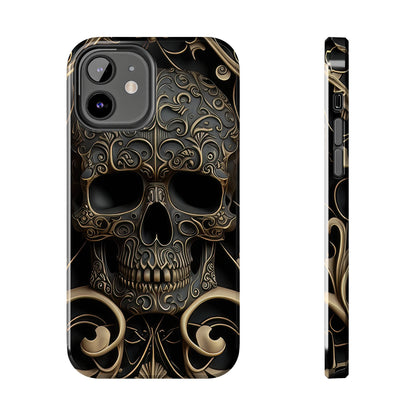 Metallic Chrome Skulls and classic Designed 2 Tough Phone Cases