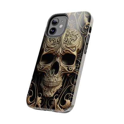 Metallic Chrome Skulls and Classic Designed 8 Tough Phone Cases