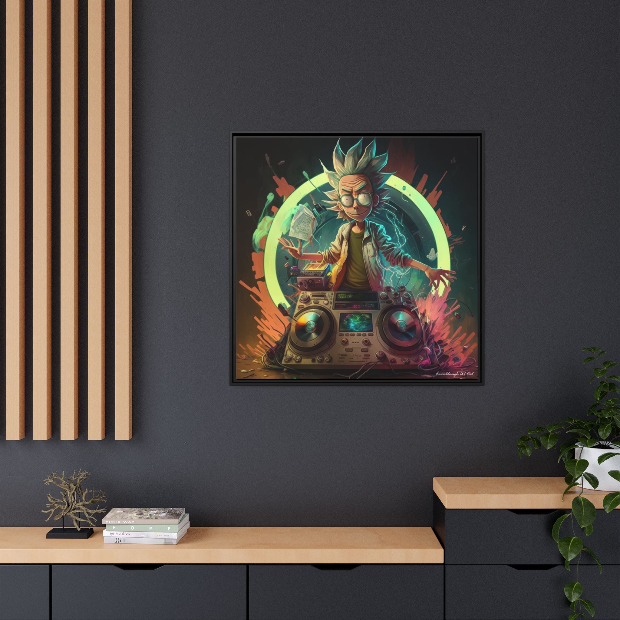 Frequency of Genius, Art Print — Colorful Modern Wall Canvas