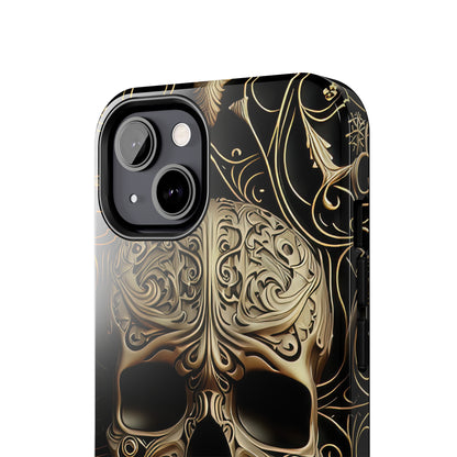 Metallic Chrome Skulls and Classic Designed 8 Tough Phone Cases