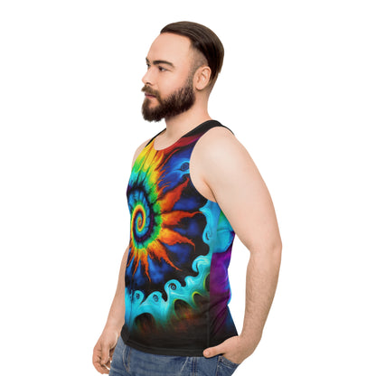 Bold And Beautiful Tie Dye Style Two 4 Unisex Tank Top (AOP)