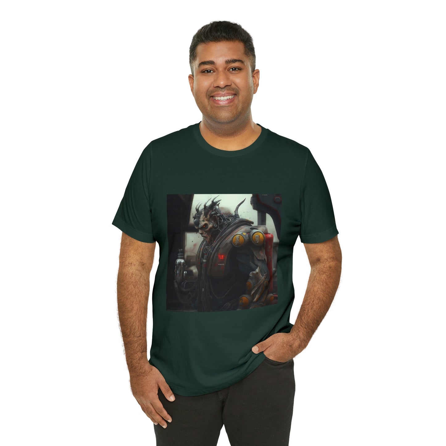 Gasoline Warrior, Large Beefy Warrior Ready For Battle Unisex Jersey Short Sleeve Tee