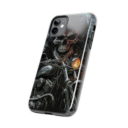 Skull Motorcycle Rider, Ready to Tear Up Road On Beautiful Bike 6 Tough Phone Cases