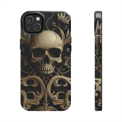 Metallic Chrome Skulls and classic Designed 1 Tough Phone Cases