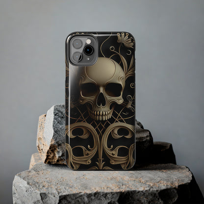 Metallic Chrome Skulls and classic Designed 1 Tough Phone Cases