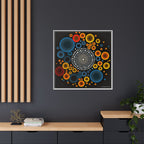 Harmonic Orbits, Matte Canvas, Framed (Multi-color)