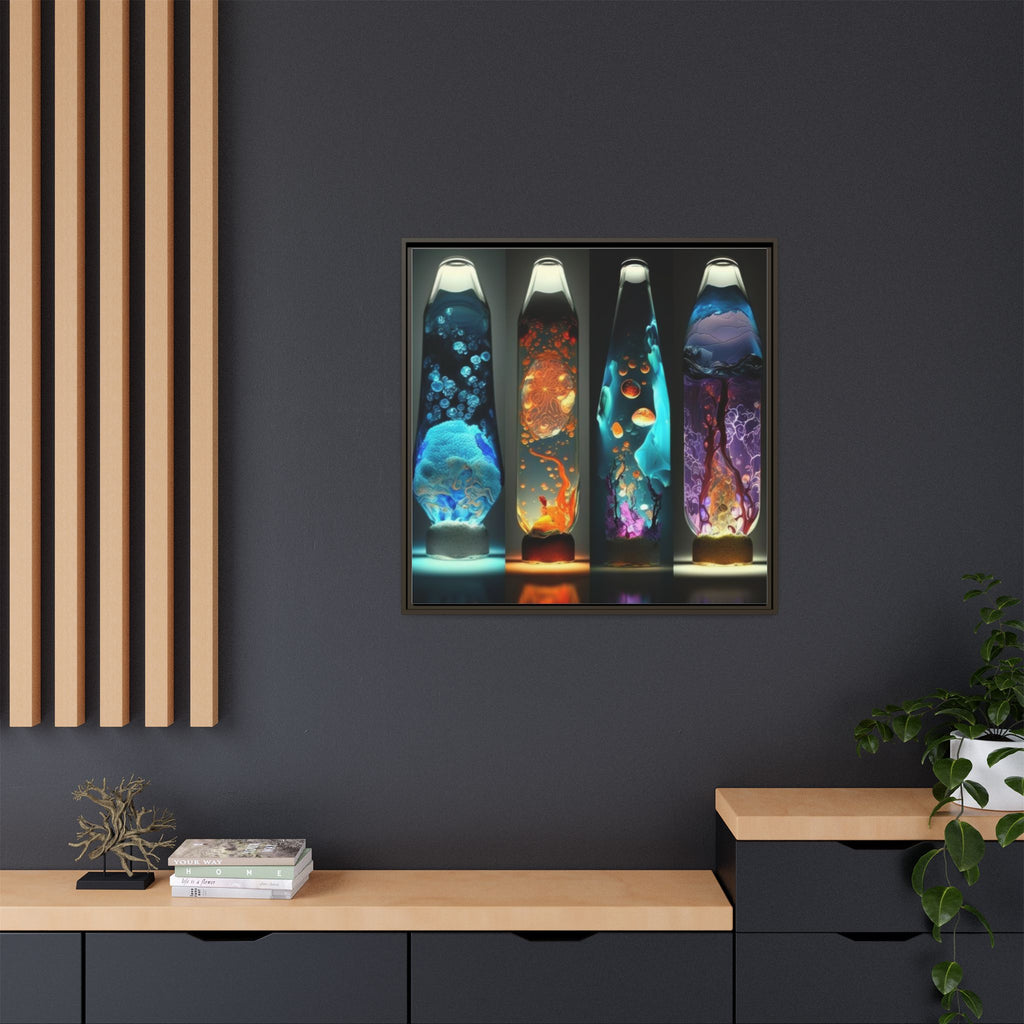 Elemental Currents, Art Print — Colorful Modern Wall Canvas