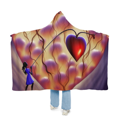 Cherry Stem Love Fishing Snuggle Blanket