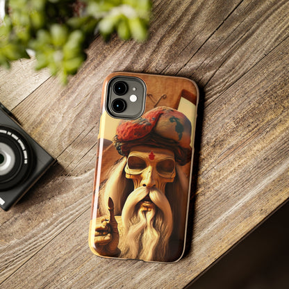 Wise Man In Dessert With Beard And Peace Sign Tough Phone Cases