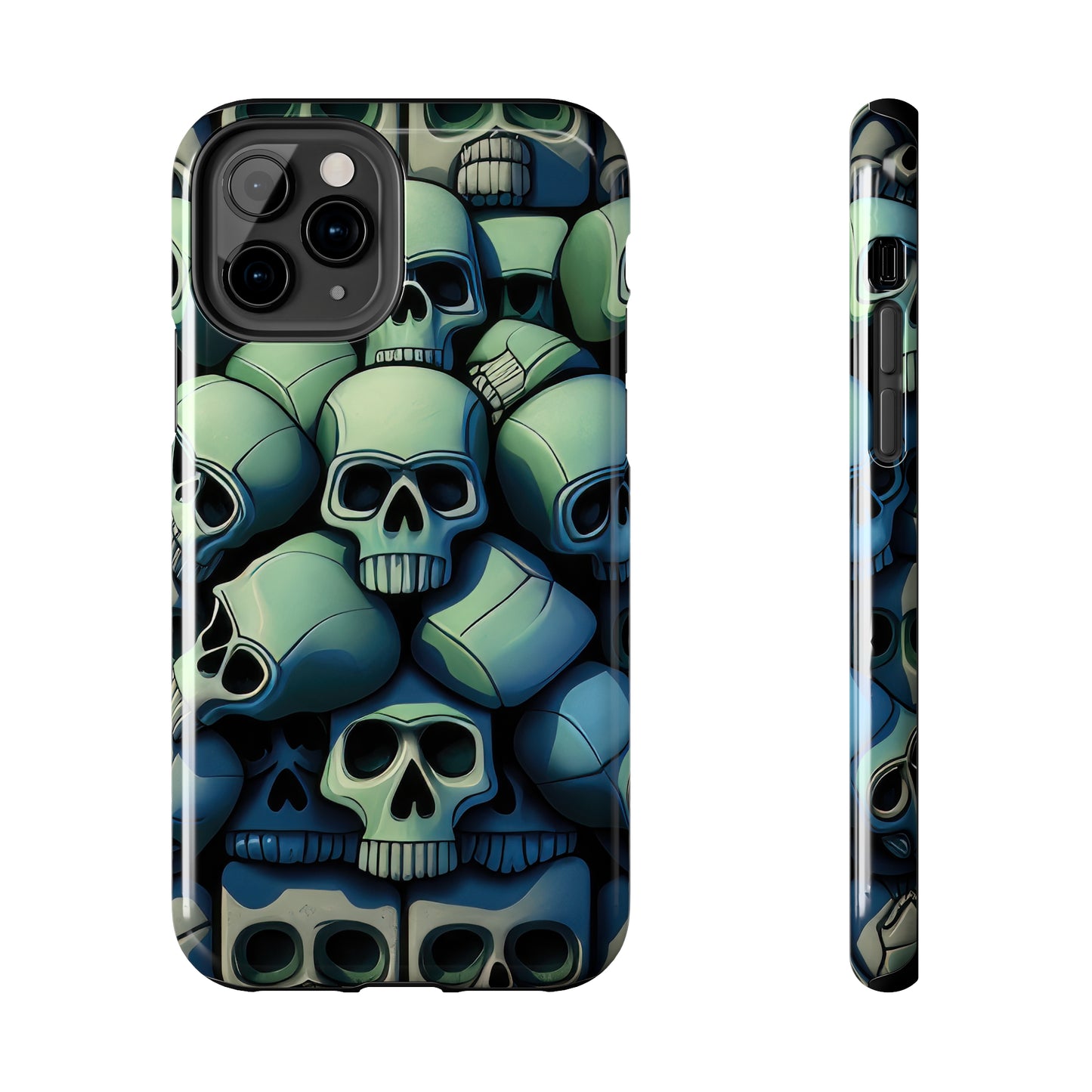 Metallic Chrome Skulls and classic Designed 10 Tough Phone Cases