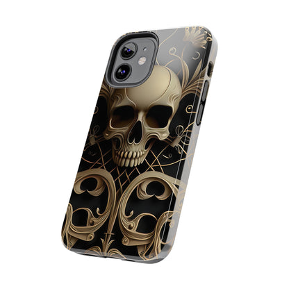 Metallic Chrome Skulls and classic Designed 1 Tough Phone Cases