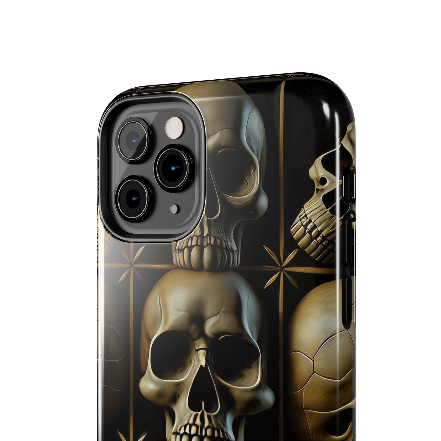 Metallic Chrome Skulls and classic Designed 19 Tough Phone Cases