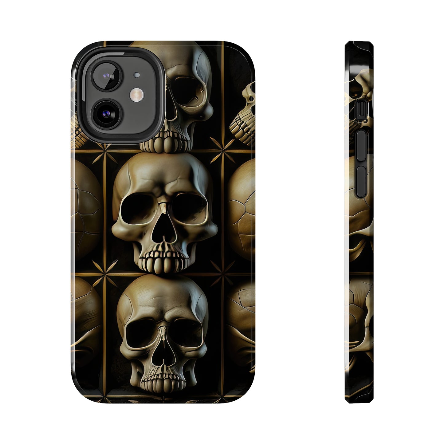 Metallic Chrome Skulls and classic Designed 19 Tough Phone Cases