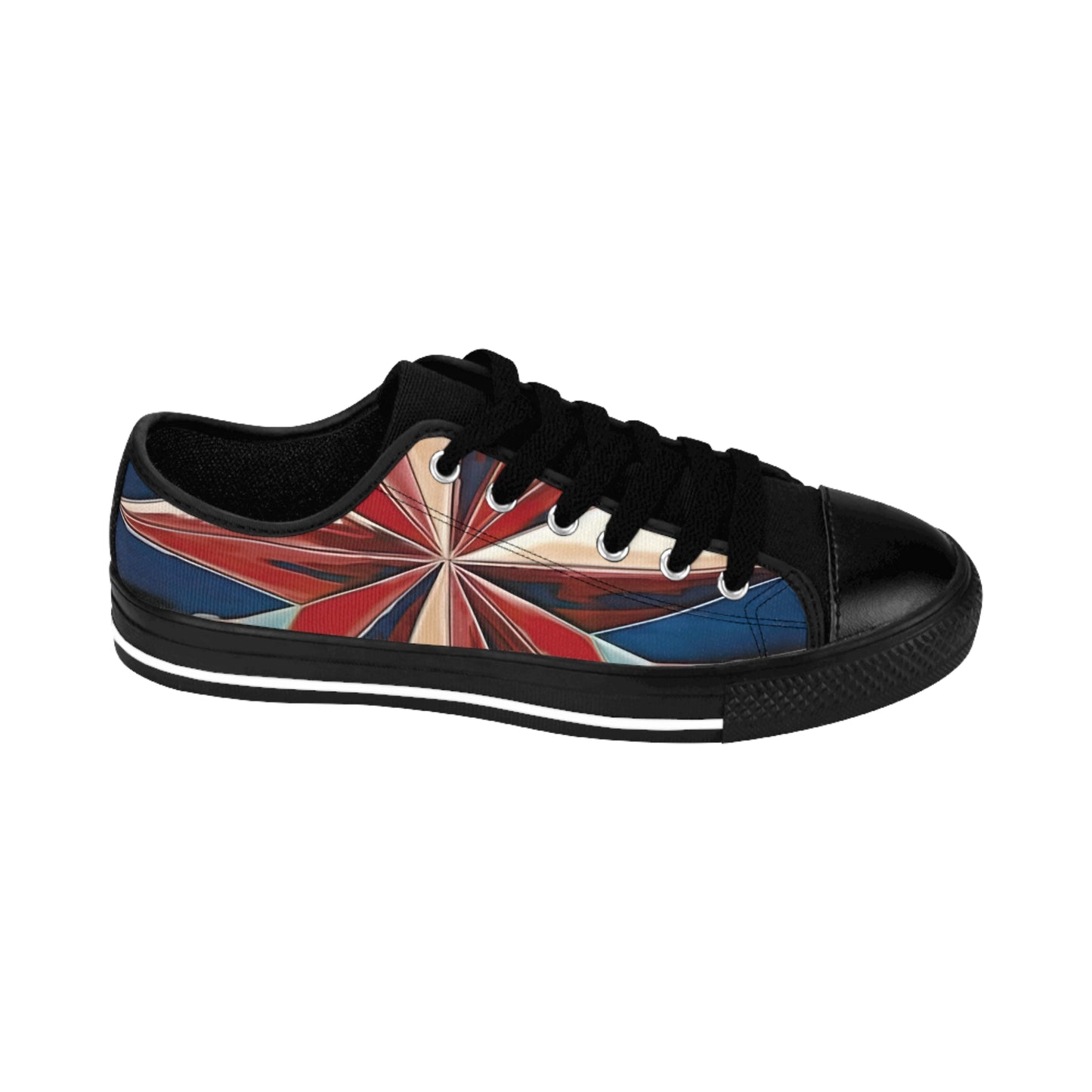 Beautiful Stars Abstract Star Style Blue And Red Women's Sneakers