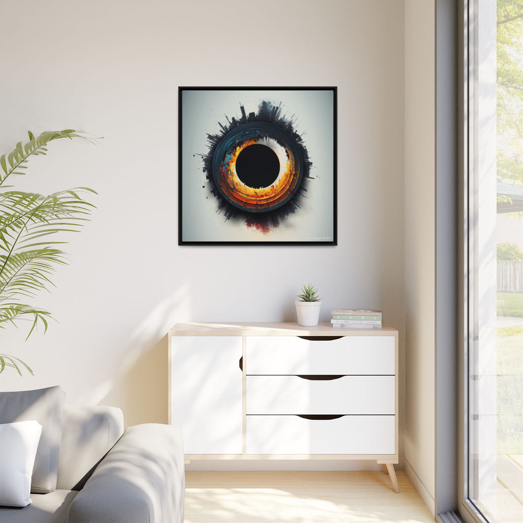 Eclipse of Industry, Art Print — Colorful Modern Wall Canvas
