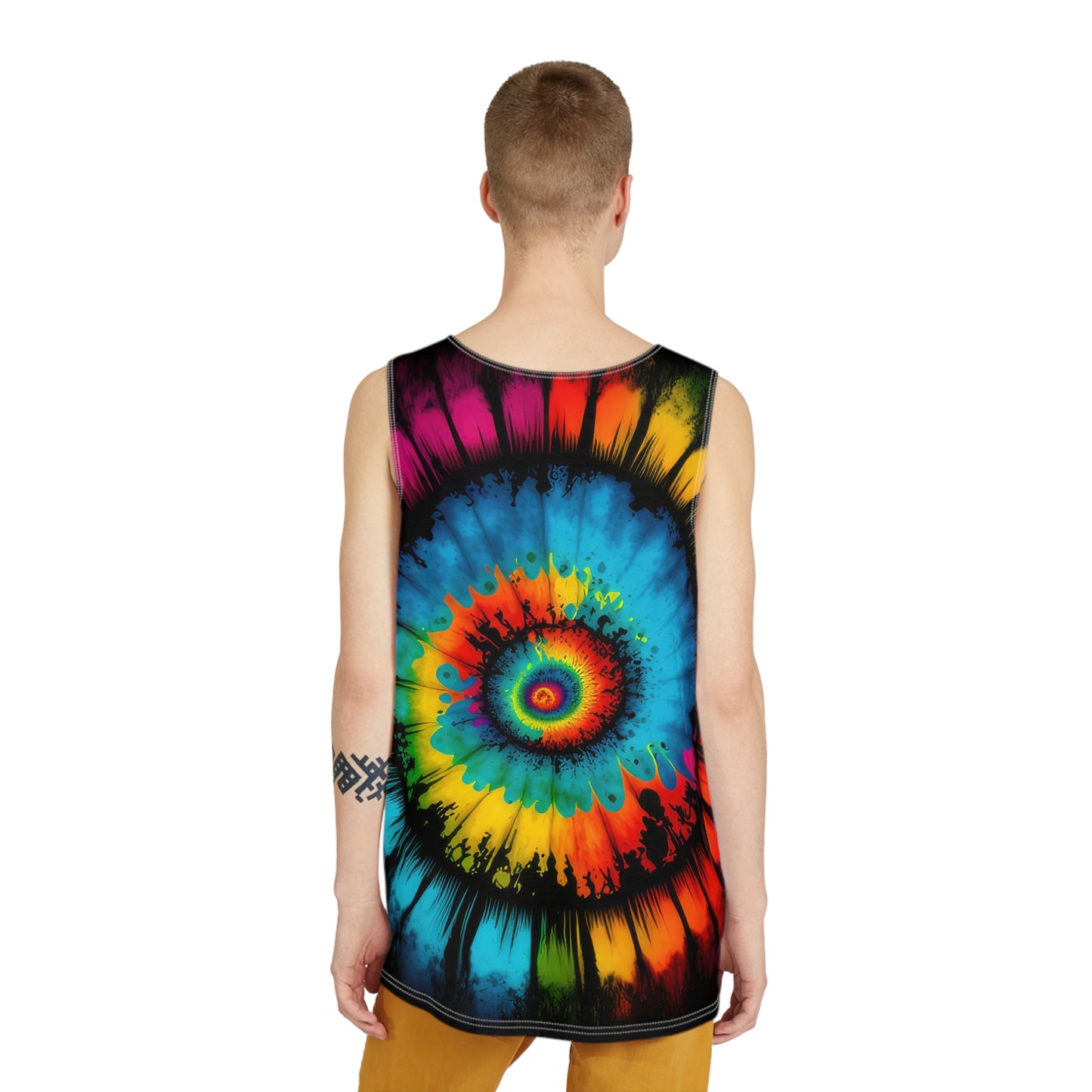 Bold And Beautiful Tie Dye Style Four 3 Men's Tank (AOP)