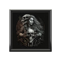 Biker Chic With Skulls On Motorcycle Jewelry Box Jewelry Box