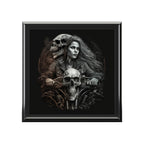 Biker Chic With Skulls On Motorcycle Jewelry Box Jewelry Box