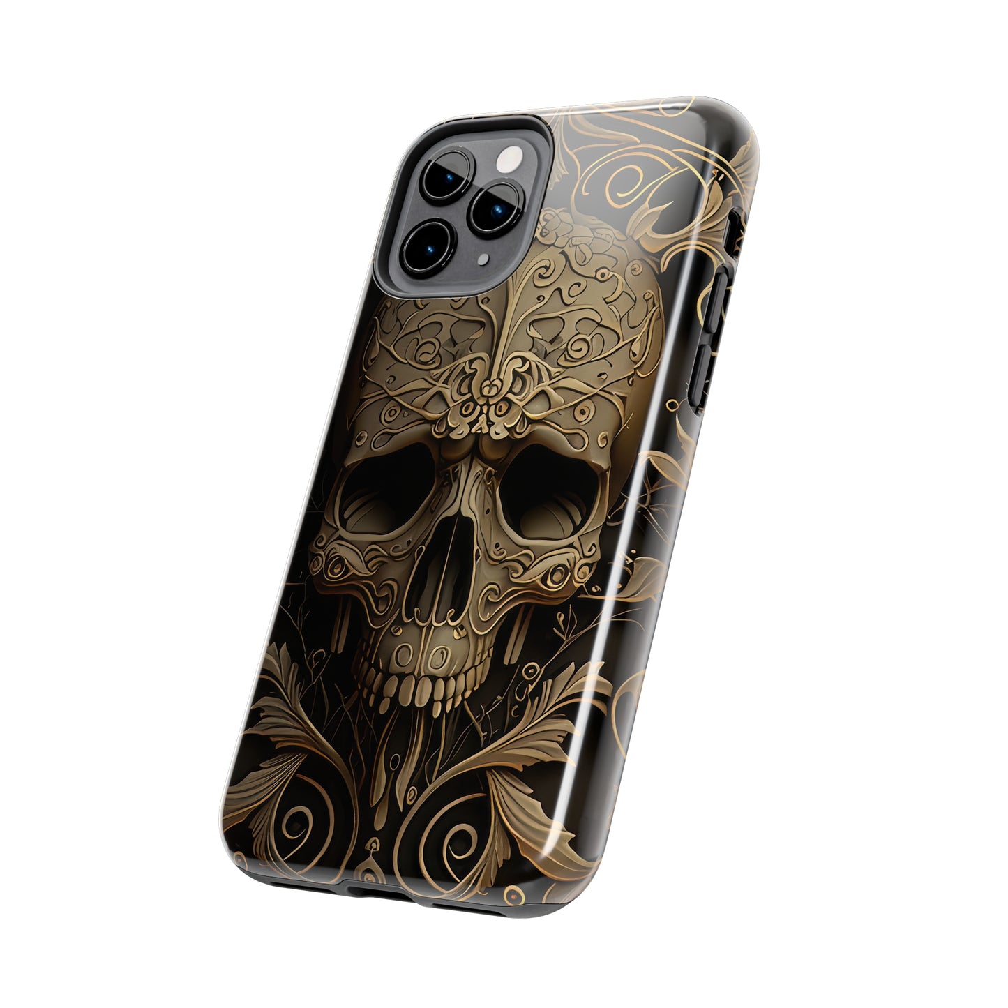 Metallic Chrome Skulls and classic Designed 5 Phone Cases