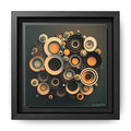 Concentric Harmony, Art Print — Colorful Modern Wall Canvas