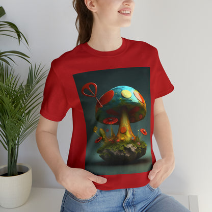 Hippie Mushroom Color Candy Style Design Style 4 Unisex Jersey Short Sleeve Tee