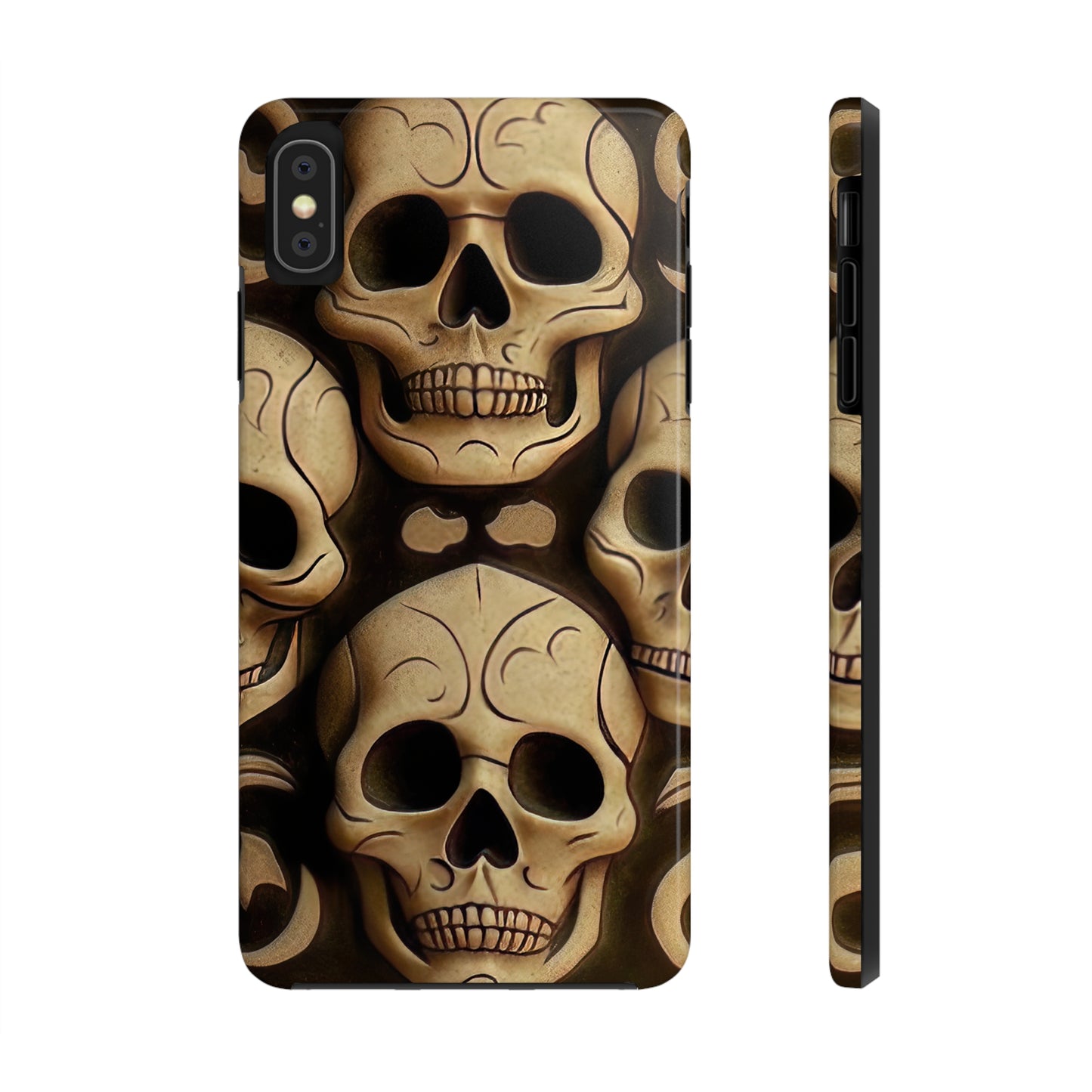 Metallic Chrome Skulls and classic Designed 19 Tough Phone Cases