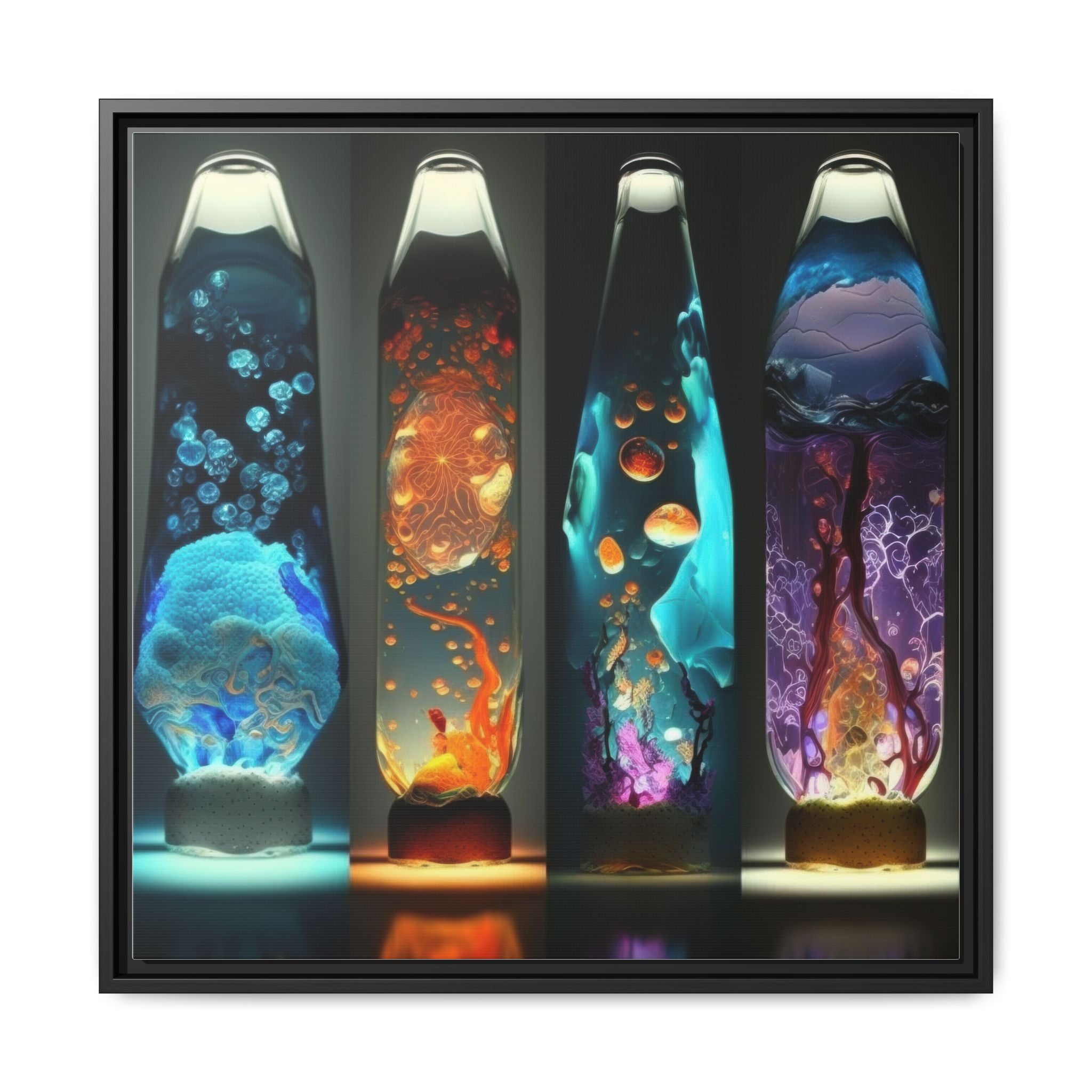 Elemental Currents, Art Print — Colorful Modern Wall Canvas