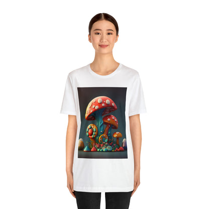 Hippie Mushroom Color Candy Style Design Style 6 Unisex Jersey Short Sleeve Tee