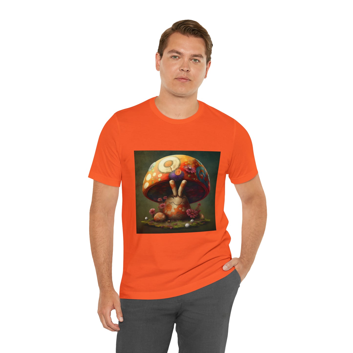 Hippie Mushroom Color Candy Style Design Style 8 Unisex Jersey Short Sleeve Tee