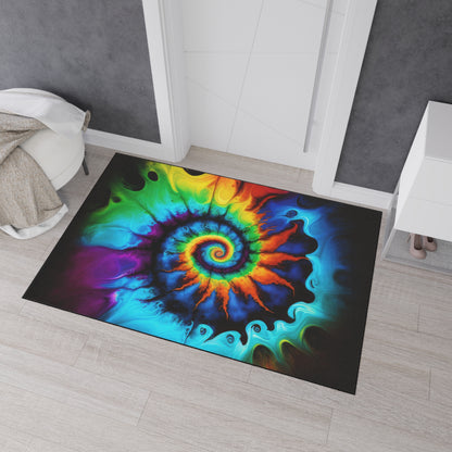 Bold And Beautiful Tie Dye Style One Heavy Duty Floor Mat