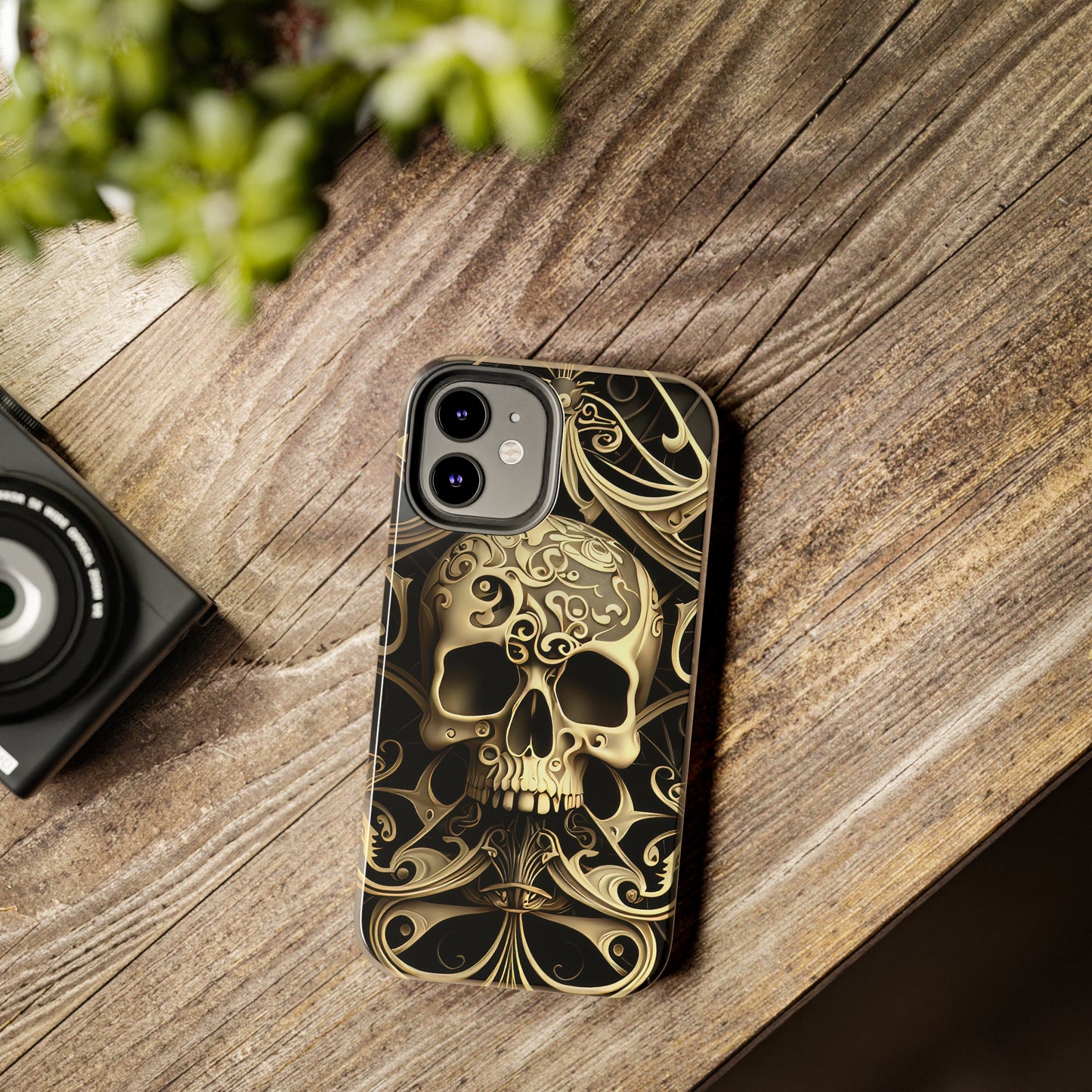 Metallic Chrome Skulls and classic Designed 7 Tough Phone Cases