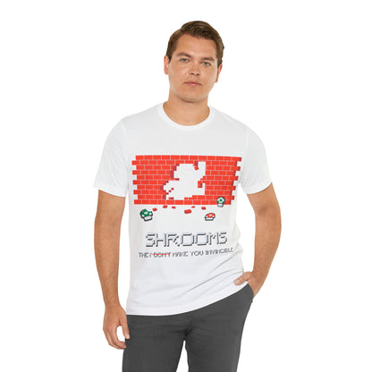 Shrooms, They Make You Invincible, Unisex Jersey Short Sleeve Tee