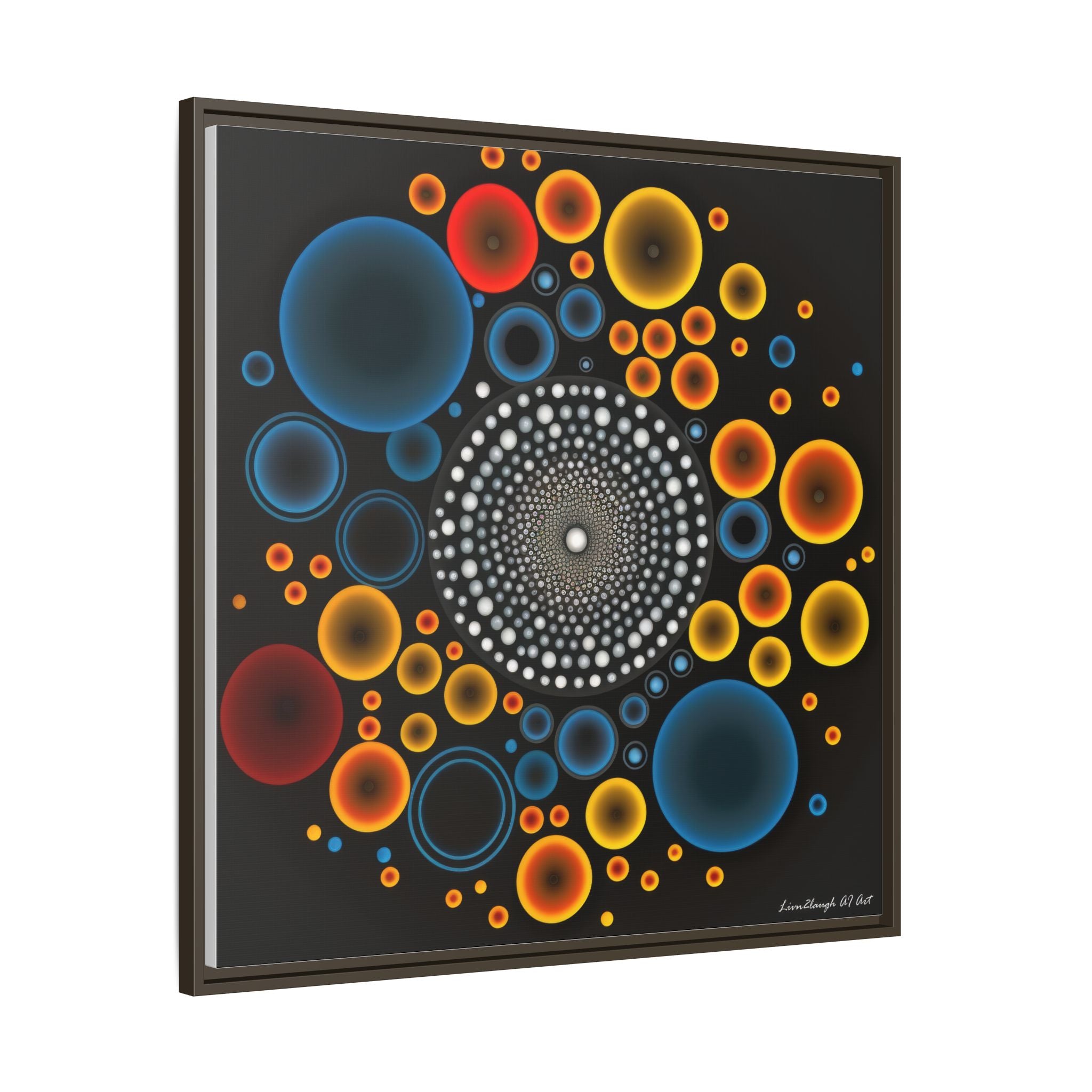 Gilded Tide, Art Print — Colorful Modern Wall Canvas