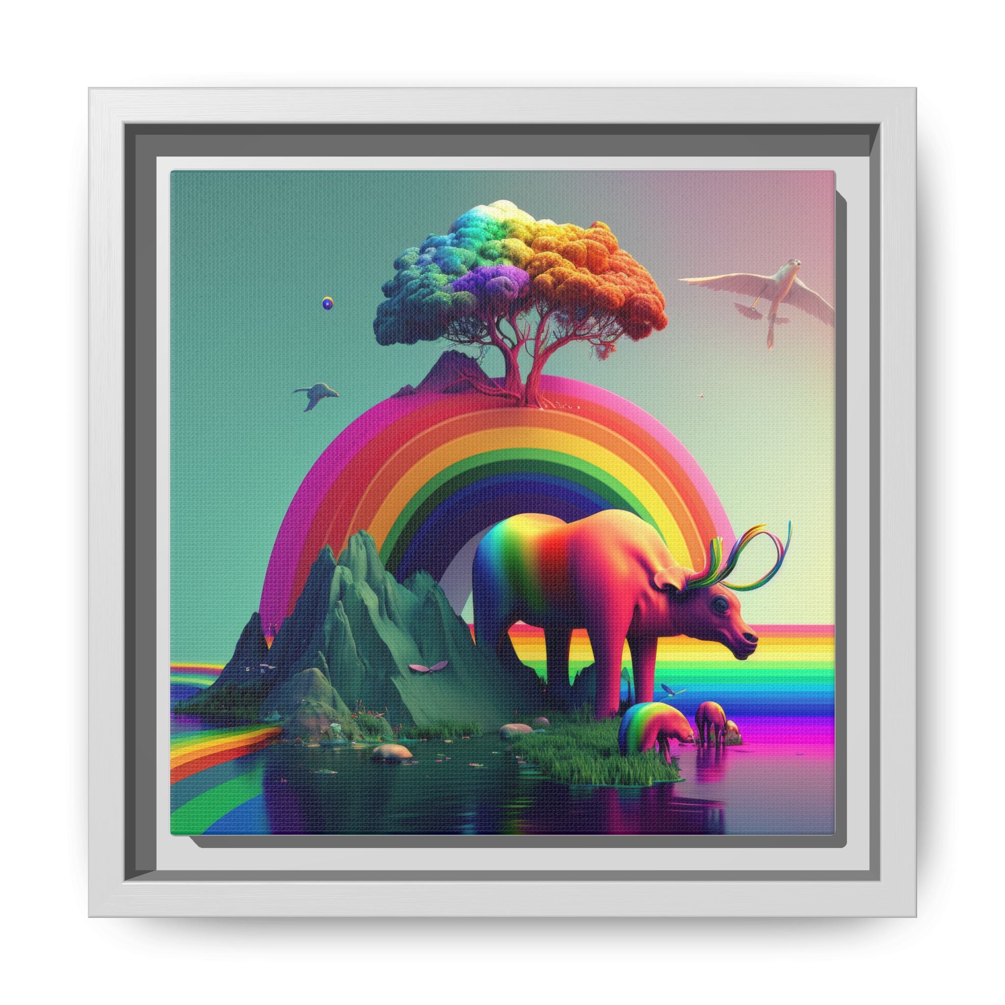 Sanctuary of Color, Art Print — Colorful Modern Wall Canvas