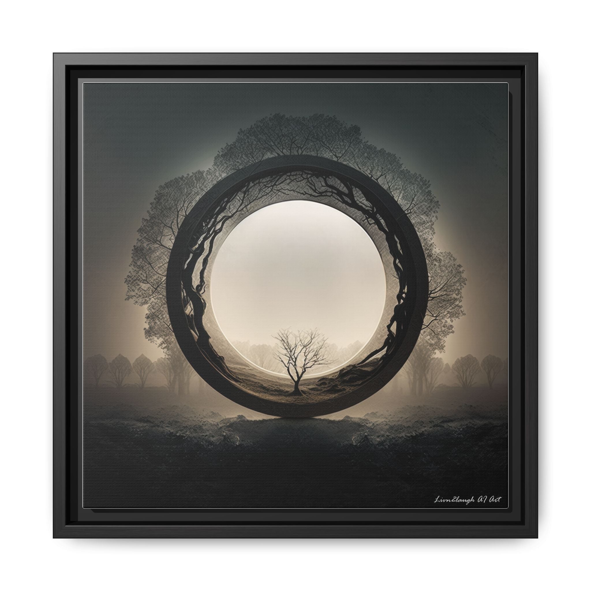 Circle of Stillness, Art Print — Colorful Modern Wall Canvas