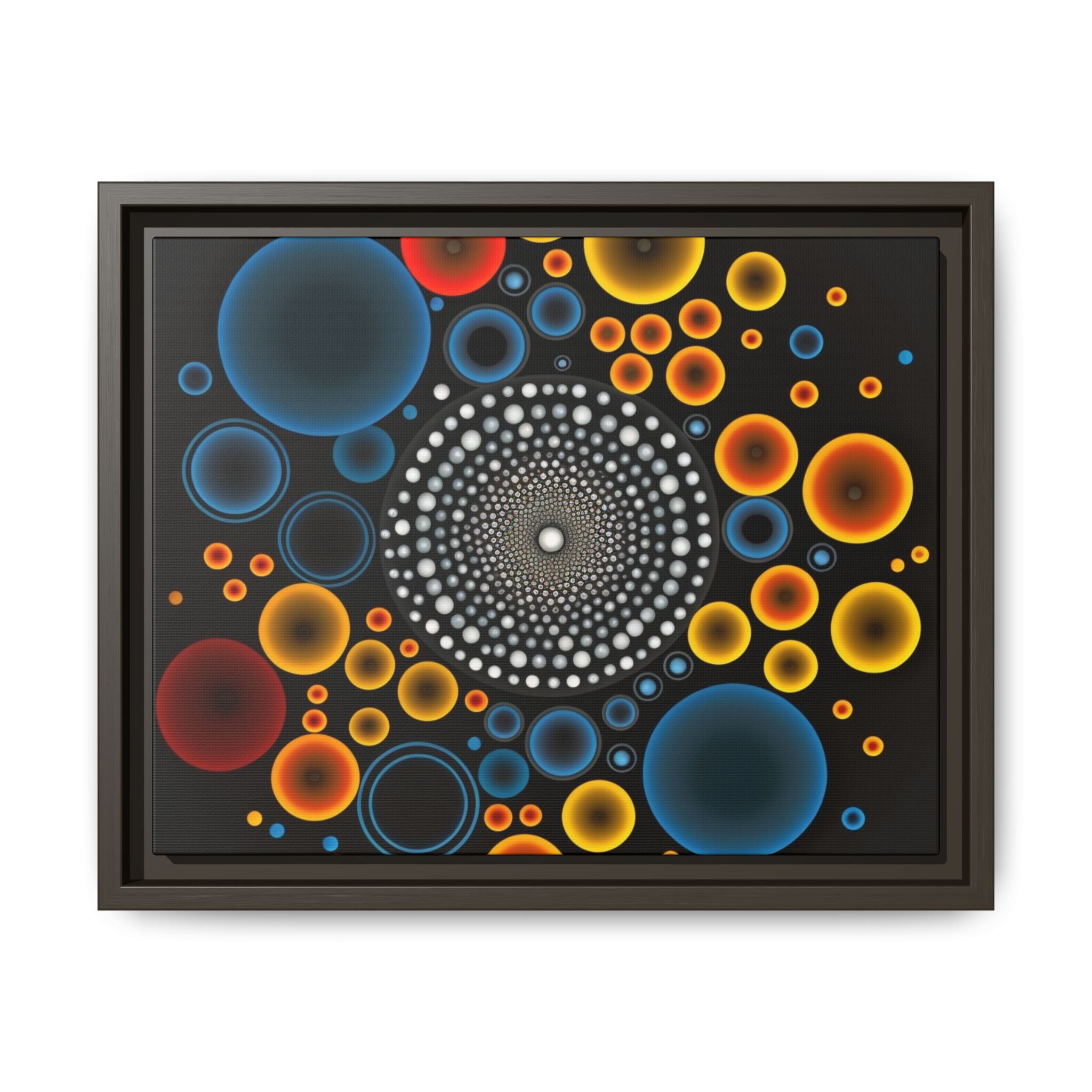 Harmonic Orbits, Matte Canvas, Framed (Multi-color)