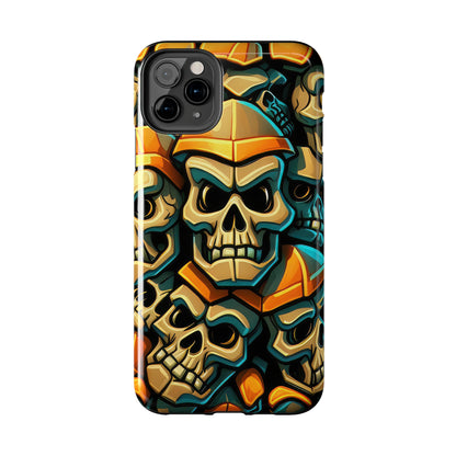 Metallic Chrome Skulls and classic Designed 16 Tough Phone Cases