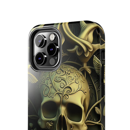 Metallic Chrome Skulls and classic Designed 3 Tough Phone Cases