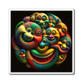 Crazy Happy Multi Odd Faced Magnets