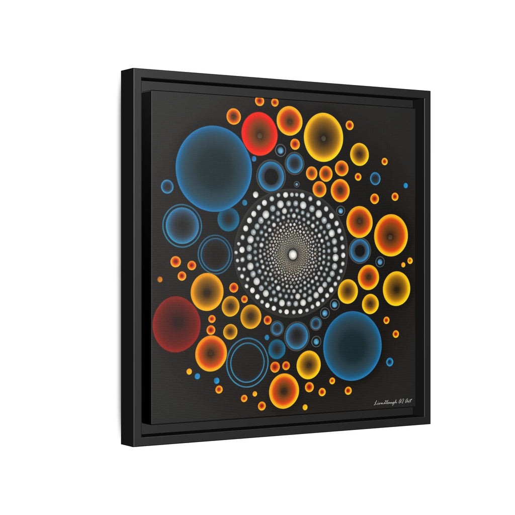 Harmonic Orbits, Matte Canvas, Framed (Multi-color)