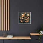 Concentric Harmony, Art Print — Colorful Modern Wall Canvas
