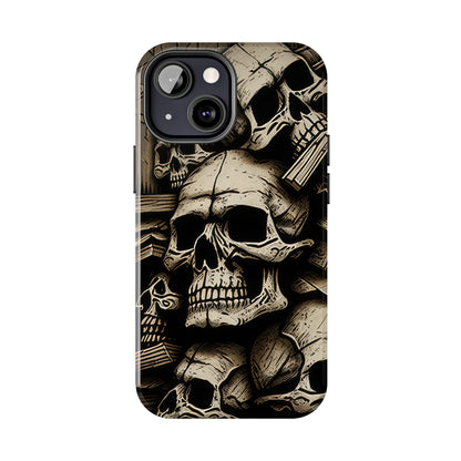 Metallic Chrome Skulls and classic Designed 14 Tough Phone Cases