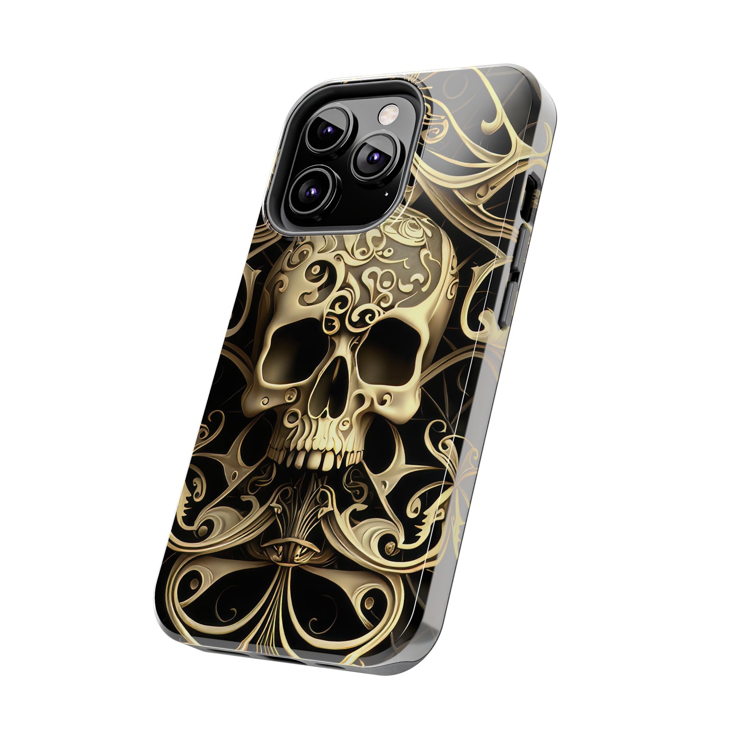 Metallic Chrome Skulls and classic Designed 7 Tough Phone Cases