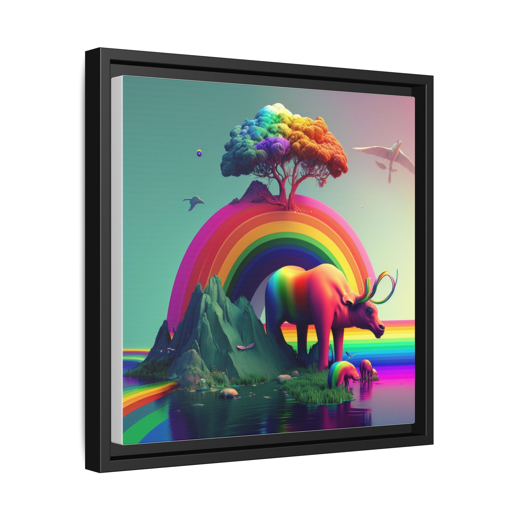Sanctuary of Color, Art Print — Colorful Modern Wall Canvas