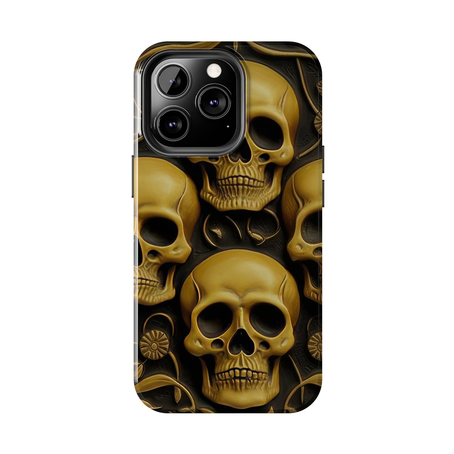 Metallic Chrome Skulls and classic Designed 18 Tough Phone Cases