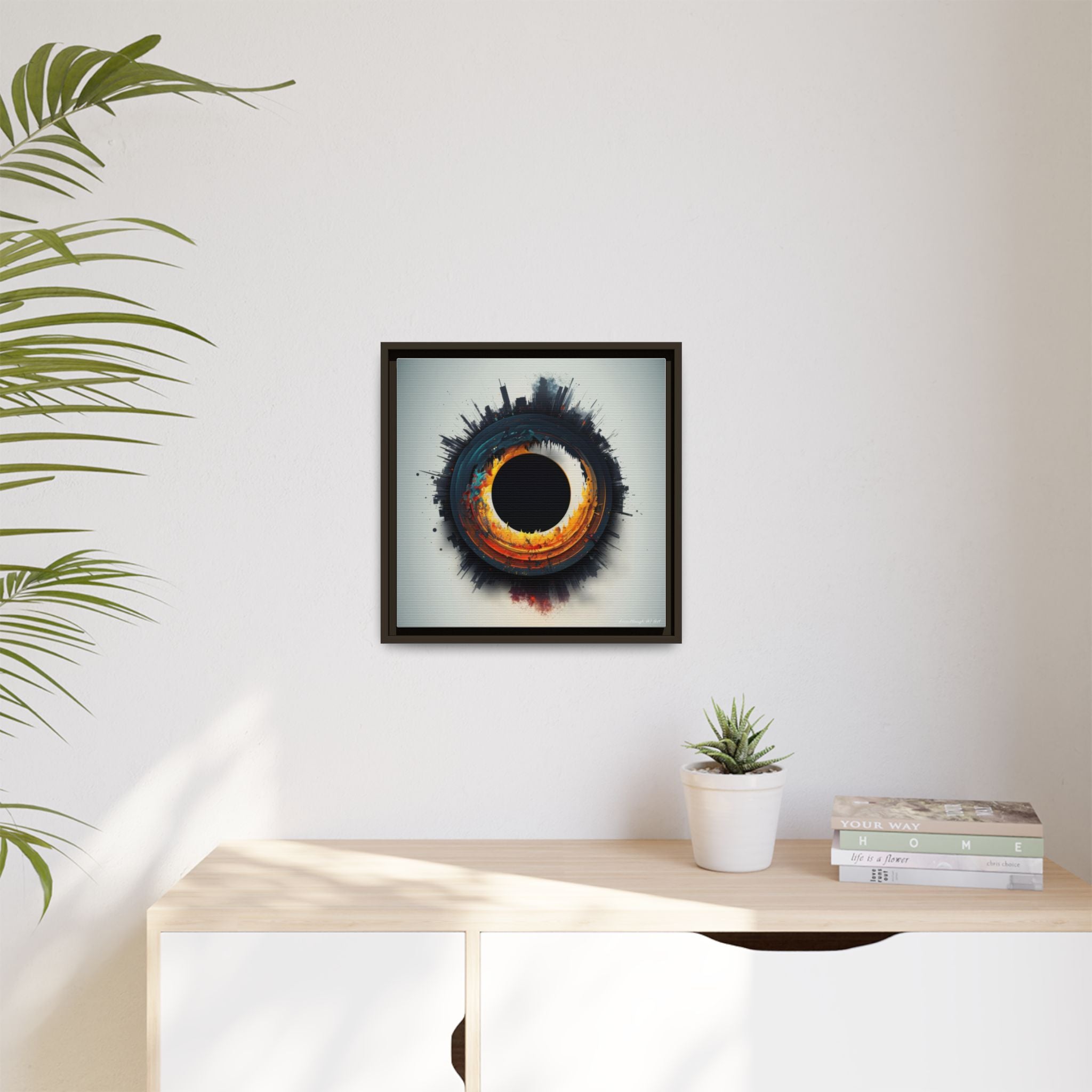 Eclipse of Industry, Art Print — Colorful Modern Wall Canvas